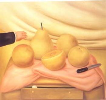 Fernando Botero : Still Life with Fruit